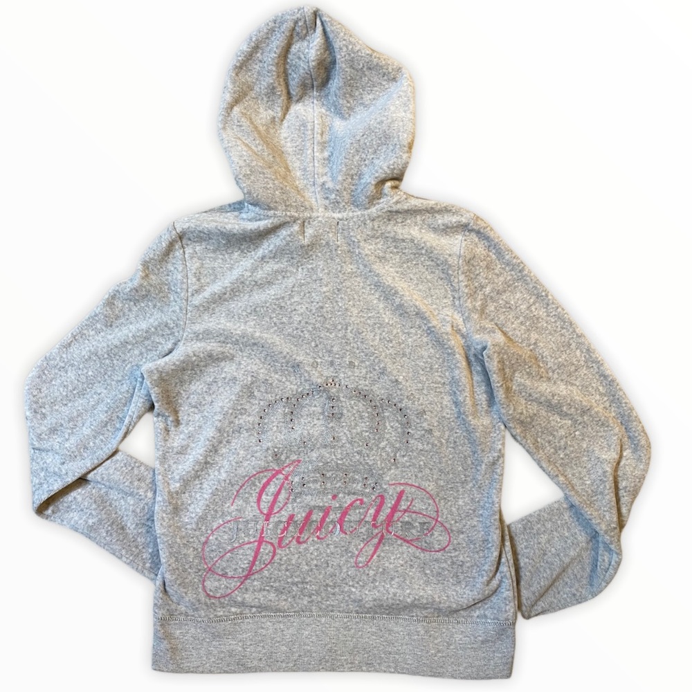 Juicy Couture Track Jacket Bedazzled Crown Large